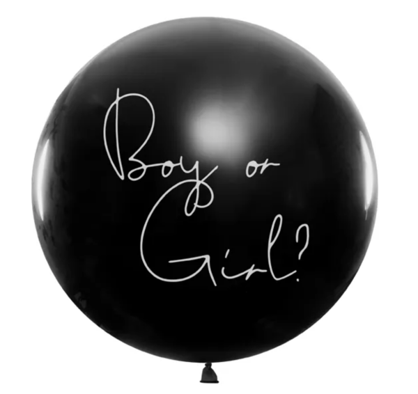 XXL Latexballon: Gender Reveal: Junge - ø 1m
